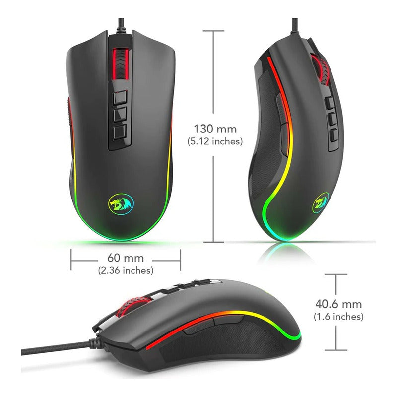 Mouse Usb Cobra M711 Swicht Huano Redragon Optico Rgb